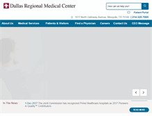 Tablet Screenshot of dallasregionalmedicalcenter.com